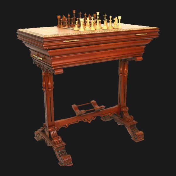 میز-و-صندلی-چوبی-تخته-نرد-و-شطرنج