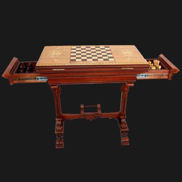 میز-و-صندلی-چوبی-شطرنج