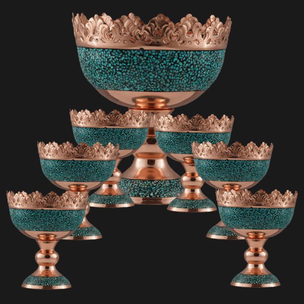 سرویس-آجیل-خوری-فیروزه-کوبی-مجموعه-7-عددی